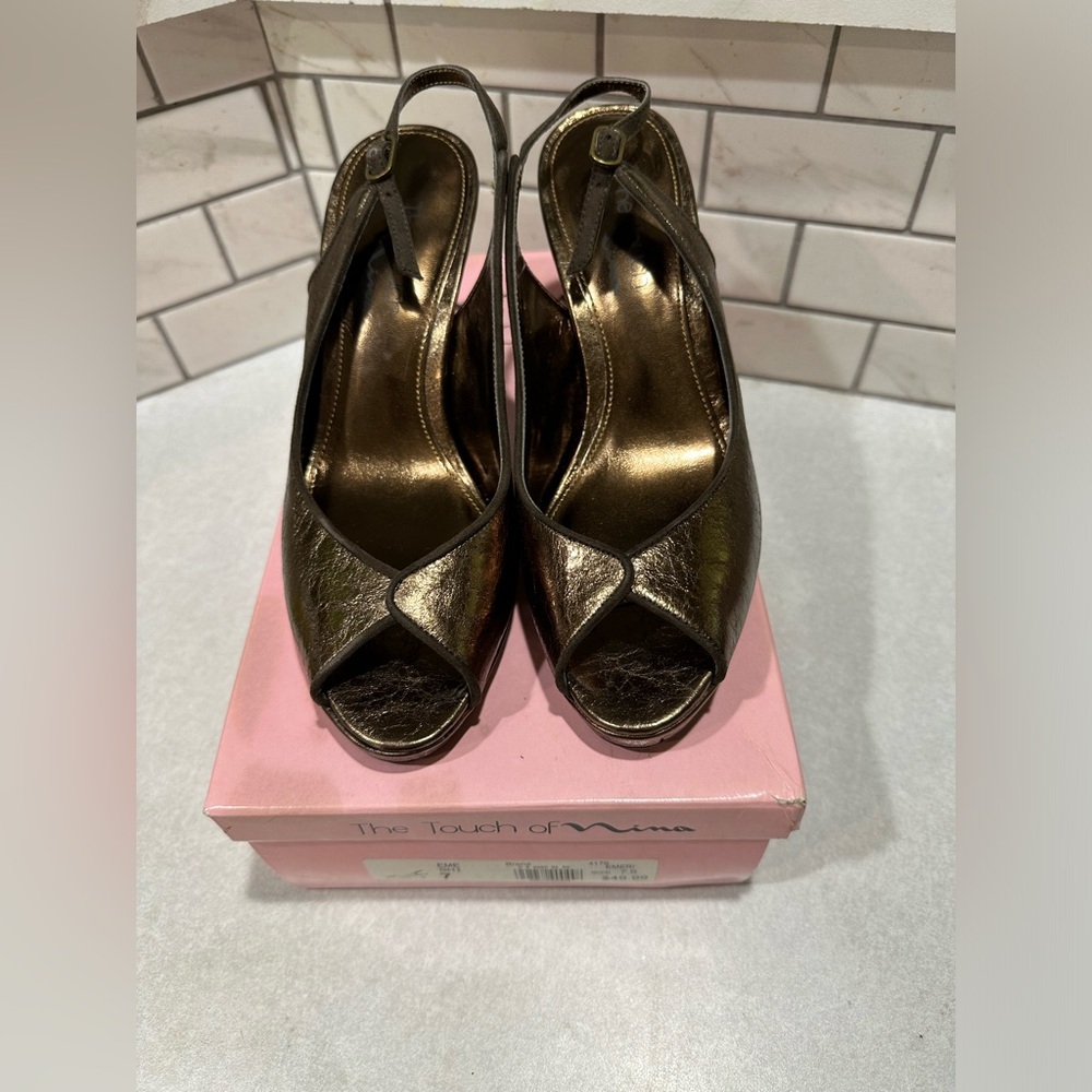 The Touch Of Nina Pumps | The Touch Of Nina | Color: Bronze Size: 7.5 |